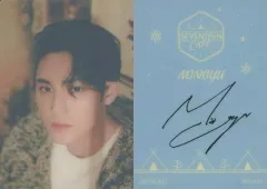 【中古】コレクションカード(男性) SEVENTEEN/MINGYU(ミンギュ)/「SEVENTEEN CAFE 2022 ～WINTER CAMPING～」事前予約特典カフェオリジナルカード