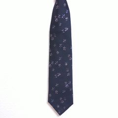 Ermenegildo Zegna ネクタイ ネイビー ペイズリー柄 - メルカリ