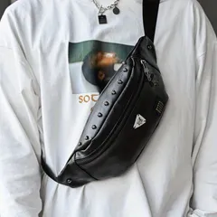 ボディバッグ メンズ 小さめ 大容量 ボディバック サコッシュ ショルダーバッグ  ワンショルダー 旅行バッグ ブラック スカル柄 ヒップバッグ カバン 自転車バッグ