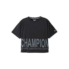 チャンピオン(Champion) 速乾 防臭 スクリプトロゴ レディース 半袖Tシャツ CW-TS316 ブラック Mサイズ