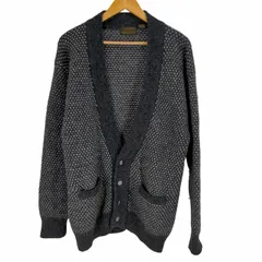 エディーバウアー Eddie Bauer 80S~黒タグ後期 バーズアイ カーディガン メンズ JPN：L のサムネイル