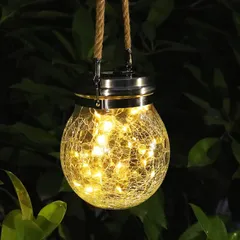 【特価セール】電球色 ライト 防水 LED 玄関先 庭 おしゃれ テラス ベランダ ガーデン かわいい 夜間自動点灯 吊り下げ 屋外 ガーデニング ソーラーランタン ソーラー ガーデンライト エクステリア ソーラーライト Potphiee