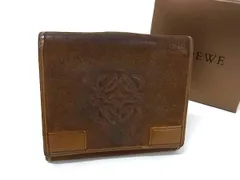 美品 LOEWE ロエベ レディース 二つ折り財布 革財布 スエード スペイン製 2025年最新】ロエベ 二つ折り財布 スエードの人気アイテム
