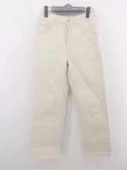 ◇ UNIQLO レギュラーフィット ハイライズ ストレートジーンズ パンツ サイズ23(58.5cm) オフホワイト系 レディース P  【1302240000994】