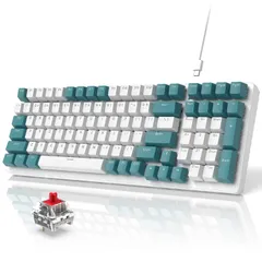 新品 ZIYOU LANG K3メカニカルキーボード ゲーミングキーボード 98キー コンパクト 独立キースイッチ TKL金属製バネ オンボードメモリ リニアライトスイッチ rainbow変色 LEDバックライト Type-c有線接続 ガトレン軸体 静音赤軸