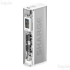 [DJ24000092] SHARGE SHARGEEK 140Wモバイルバッテリー 20,000mAh スマートディスプレイ搭載 (未開封)
