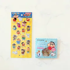 新品 クレヨンしんちゃん クレしん シールセット セリア ぷっくりシール フレークシール アニメ キャラクター
