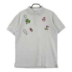 サイズ：6 JACK BUNNY ジャックバニー  半袖ポロシャツ ワッペン  グレー系 [240101297997]# ゴルフウェア メンズ ストスト