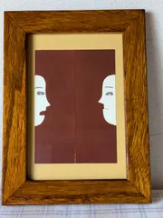 柚木沙弥郎　型染め　仲良し　 大（37✖️44） 柚木沙弥郎 型染め絵 大サイズ37×44cm - メルカリ