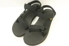 【中古】 Teva レディースサンダル 24cm ORIGINAL UNIVERSAL Teva 24cm 黒 ブラック ロゴ