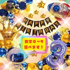 【照明付き】キラキラ宇宙デコ！宇宙飛行士&ロケットのバルーンセット🌠｜誕生日・記念日・パーティーに！子供が喜ぶ豪華風船