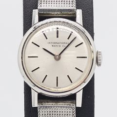 IWC Pt900 約8g 手巻き 文字盤:シルバー【動作状況:良好】レディース