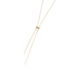 【ヴィンテージゴールド×ワンサイズ】[Cream dot. クリームドット公式] ネックレス レディース  タイ 金属アレルギー ニッケルフリー ループタイ ロング フリーアジャスター y字 ヴィンテージ調 大人 