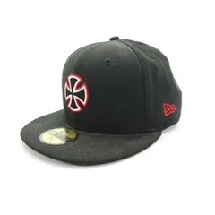 NEW ERA ニューエラ INDEPENDENT インディペンデント コラボ ウール 59FIFTY キャップ 73/8 58.7 黒 メンズ 古着