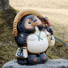 信楽焼のたぬき 信楽焼 たぬき 置物 高さ42cm 陶器 13号福々狸 ta-0266 - メルカリ