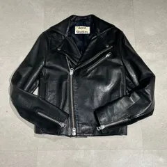 最終値下げacne studious ライダース Acne Studios レザーライダースジャケット | ブラック | FARFETCH JP