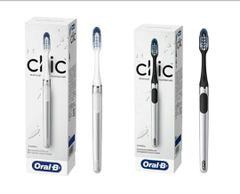 【2色セット】ブラウン　オーラルB　歯ブラシ　ClicFIT　クリックフィット
