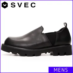 【新品】 サイドゴアスリッポン メンズ Vカット ビジネスシューズ サイドゴア スリッポン ローファー 営業 ビジカジ オフィス 社内 会社 通勤 シューズ 24.5 25 25.5 26 26.5 27 SVEC シュベック ブラック 黒 SPT008-3