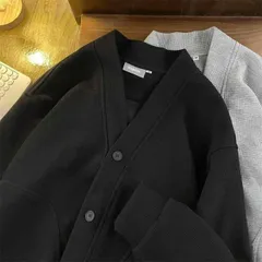 メンズ ファッション 服 男性用 オシャレ シンプル 大人 かっこいい 大きいサイズ ストリート 紳士服 ワッフル Vネックカーディガン ジャケット 長袖 カレッジ スタイル カップル 着 ジャケット