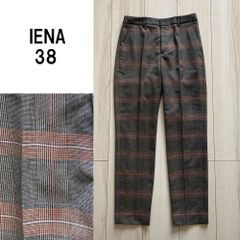 A532【美品♪】IENA　イエナ　チェック　センタープレススラックス