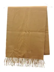 マッキントッシュ MACKINTOSH カシミヤ ストール マフラー キャメルブラウン系 フリンジ カシミア イタリア製のサムネイル