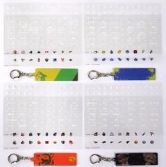 [중고] 잡화 전 4 종 세트 오징어 한 커스텀 네임 플레이트 (스티커 포함) [이치 반 쿠지 스플라툰 3 제 2 탄] E 상