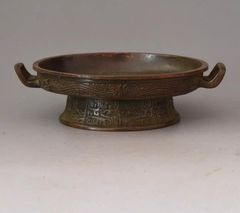 骨董銅器コレクション復古パルプ合金銅香炉侯鳥置物銅器工芸品