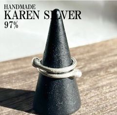 シルバーリング カレンシルバー カレン族 ハンドメイド レディス #107