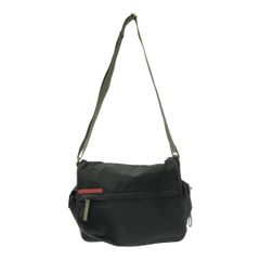 ◆中古品◆PRADA SPORTS プラダ スポーツ ナイロン ブラック ショルダーバッグ メンズ 汚れ有 ビジネスバッグ Q87262NST