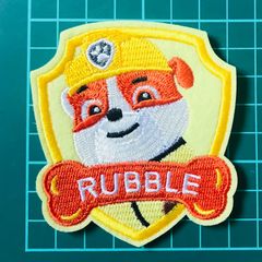 パウパトロール 刺繍アイロンワッペン ラブル