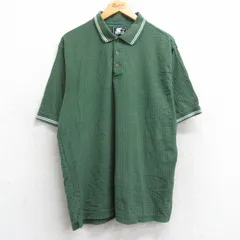 XL/古着 スターター 半袖 ポロ シャツ メンズ 00s コットン 緑 グリーン 25jun18 中古 トップスのサムネイル