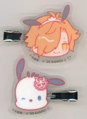 【中古】アクセサリー(非金属) ありさか×ポチャッコ 前髪クリップセット(2個セット) 「エニマイくじ 大妖怪×サンリオキャラクターズ」 D賞
