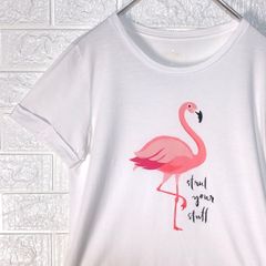 ケイトスペード　ホワイト　フラミンゴ　半袖Tシャツ