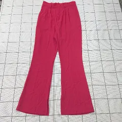 ◇ Φ JEANASIS ジーナシス シンプル系 ストレートパンツ サイズＦ レッド系 レディース E  【1508250004230】