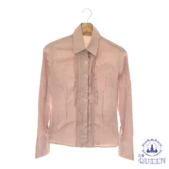 【訳アリ】 NARACAMICIE ナラカミーチェ トップス シャツ フリル カジュアル 長袖 レディース ストライプ 0 901-6834 送料無料 古着