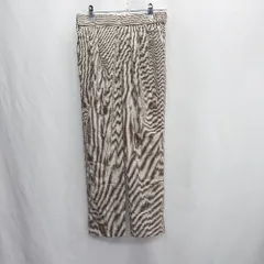 ◇ ⊇ Samansa Mos2 blue サマンサモスモス 後ろウエストゴム ストレートパンツ サイズF ブラウン系 レディース E  【1502060032445】