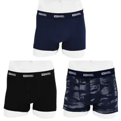 【新品】DIESEL　ディーゼル　A17832/IKBL E7058　3枚セット　アンダーウェア　ボクサーブリーフ　ボクサーパンツ　3枚セット　アンダーウェア　下着　肌着　メンズ　紳士　紳士用　男性　ロゴ　ブランド　カジュアル　シンプル