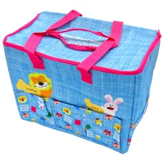 【中古】バッグ 集合 デニム風保冷バッグ2 「たべっ子どうぶつ」