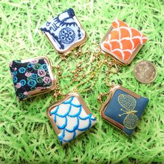 ミナペルホネン✨skyful スカイフル グレーmix✨ミニミニがま口