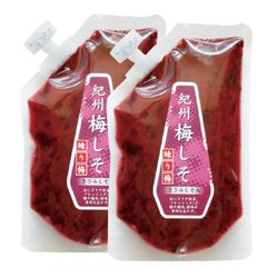 きざみ紫蘇入り・紀州梅しそ梅肉(練り梅) 180g×2　【ゆうメール便・日時指定不可】