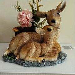 可愛い鹿柄 鉢 サイズ感が良い 箱無し 植木鉢 鉢植え プランターポット 置物 オブジェ ガーデン
