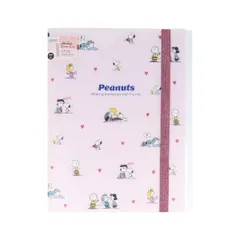 スヌーピー フレンズ ゴムバンド付クリアファイル5Ｐ＋Ｆ NLC 文具 SNOOPY