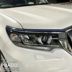 【松印】車種専用 ガーニッシュフィルム (フロントサイド)1 トヨタ ランドクルーザープラド TRJ150W GRJ150W GRJ151W  GDJ150W GDJ151W J150