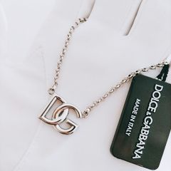 【新品未使用】Dolce & Gabbana チェーンネックレス DGロゴ ドルガバ