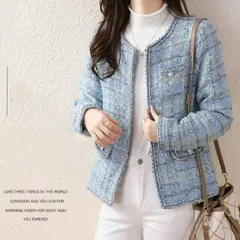 ジャケット レディース 長袖 コート 襟なし ノーカラージャケット ライトアウター スーツコート ショート丈 ツイード ママスーツ 結婚式 オフィス カジュアル 通勤 入園式 卒園式 入学式 卒業式 春 秋 通勤 Bcs1446