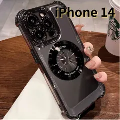 【SHOPS T】iPhone14 スマホケース 黒 クリア ワイアレス充電 耐衝撃 レンズ保護 軽量 透明 おしゃれ シンプル E023