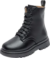 しあわせ倉庫 袴ブーツ 女の子 キッズ 子供 靴 編み上げブーツ 小学生 フォーマル 卒業式 卒園式(ブラック,  20.5 cm)