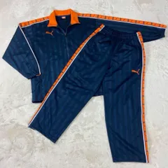 PUMA プーマ　ジャージ　オレンジ　ネイビー　y2k