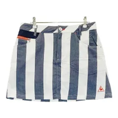 サイズ：11 LE COQ GOLF ルコックゴルフ  インナー付スカート ストライプ ネイビー系 [240101364854]# ゴルフウェア レディース ストスト