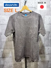 グッドオン ヘビージャージーショートスリーブ ラグラン ポケット Tシャツ ピグメント ダークブラウン L GOOD ON